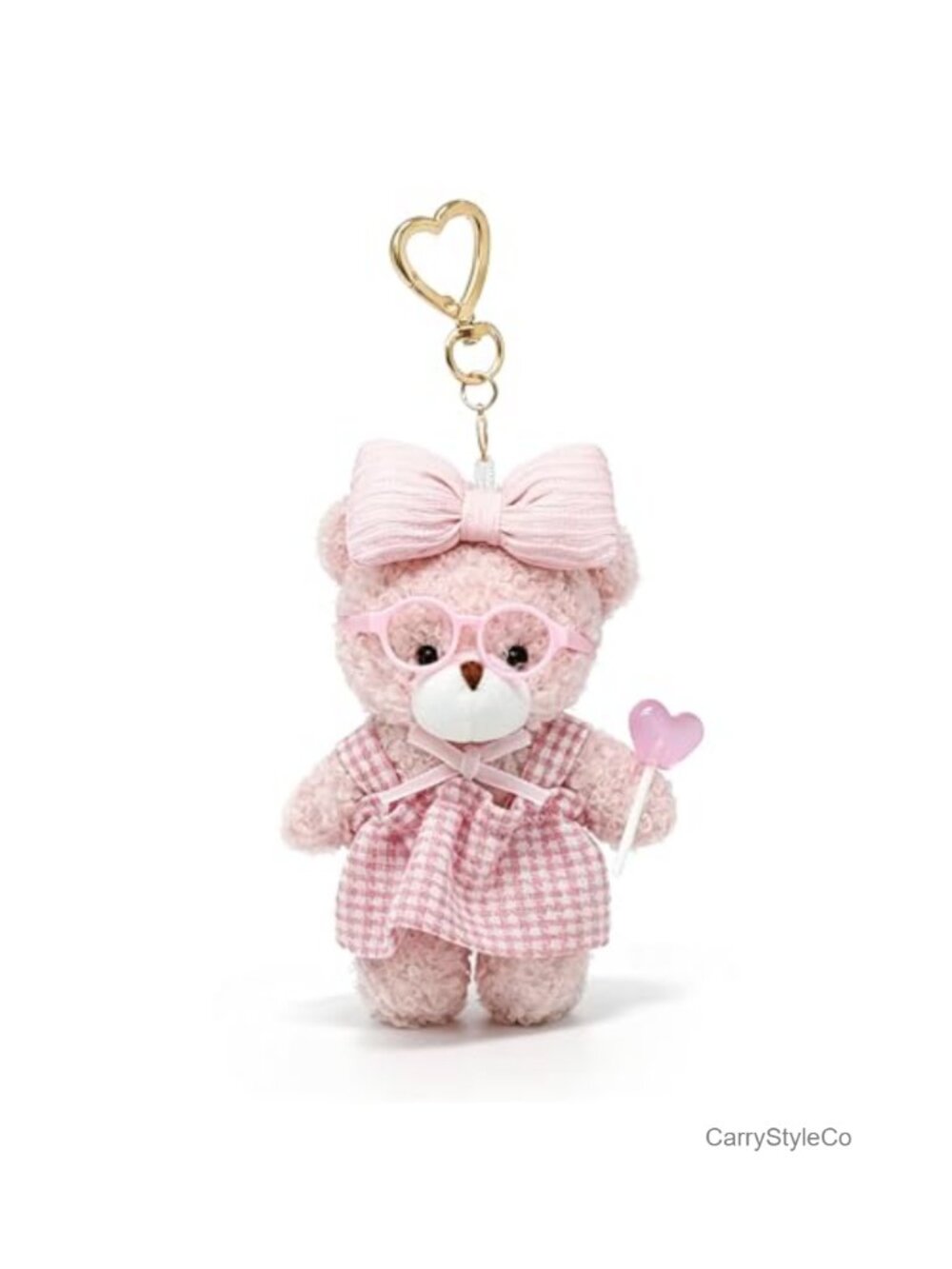 Cute Plush Bear Keychain Purse Charm Bag Accessory